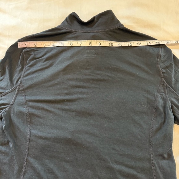 Paradox Base Layer Merino Wool Blend 1/4 Zip Black Pullover Women's Size M - Picture 8 of 11